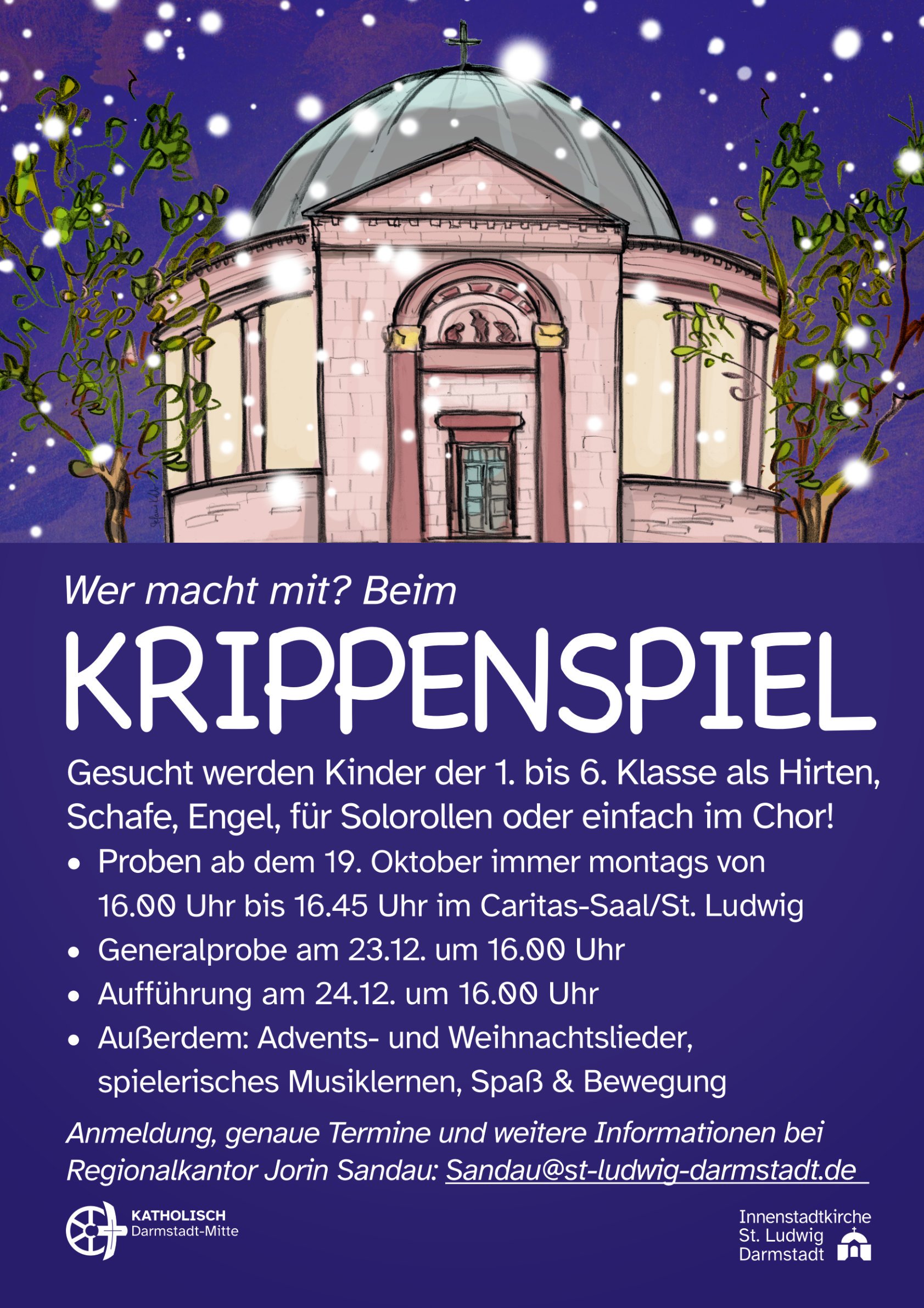 2026 Plakat Einladung Krippenspiel