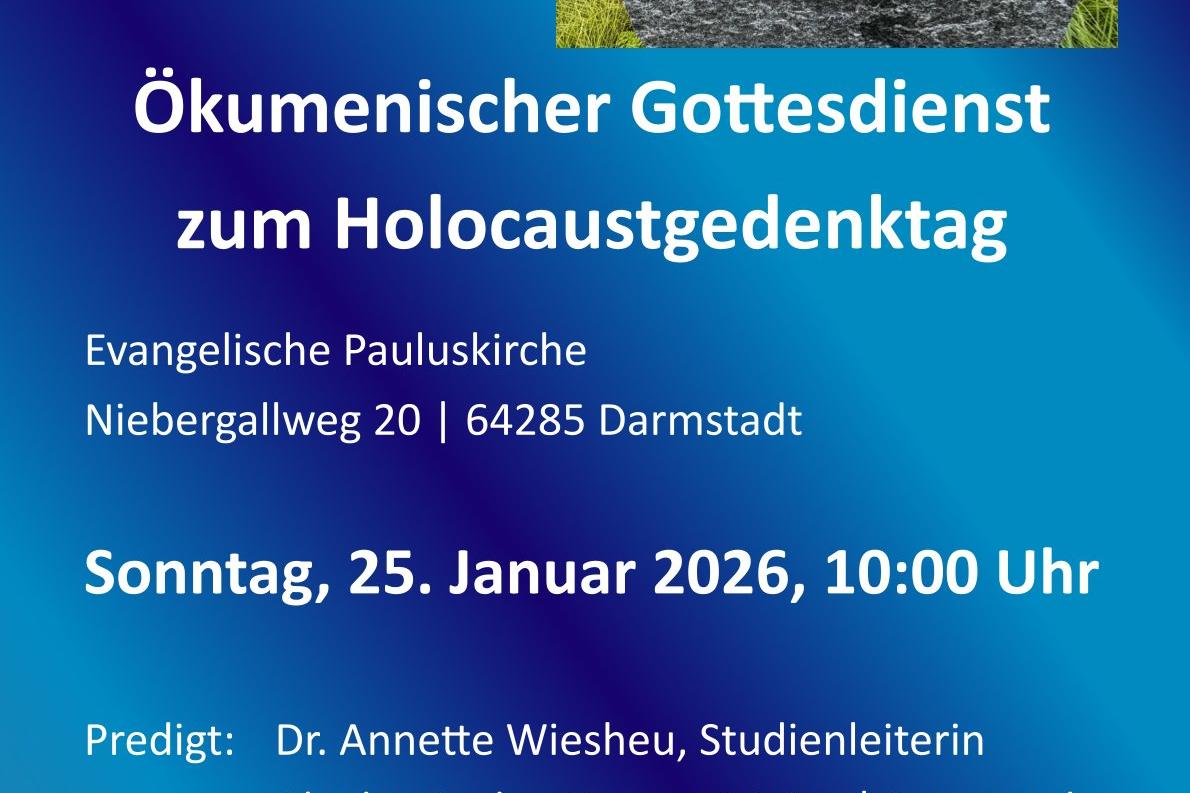 Plakat Gottesdienst zum Holocaustgedenktag 2026
