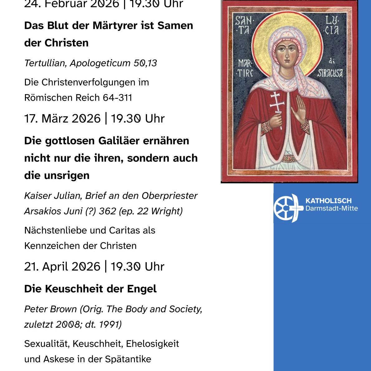 Plakat Vortragsreihe