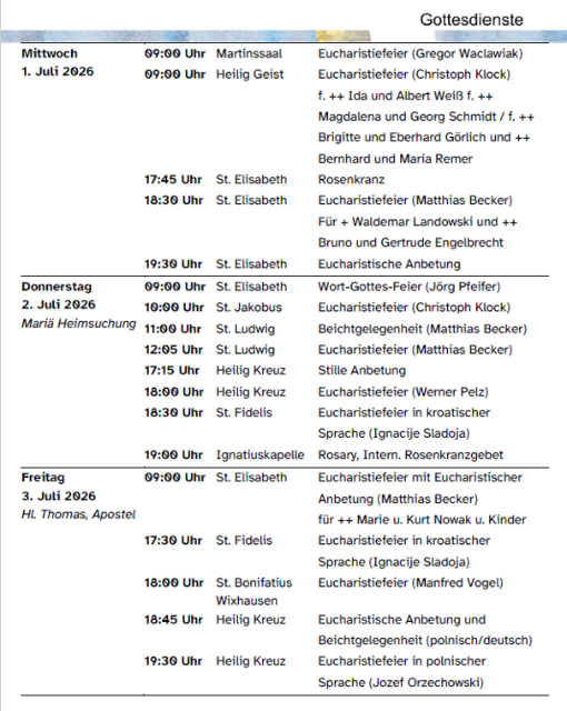 Liste Juli-August 2026