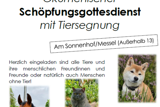 Plakat Tiersegnung 26