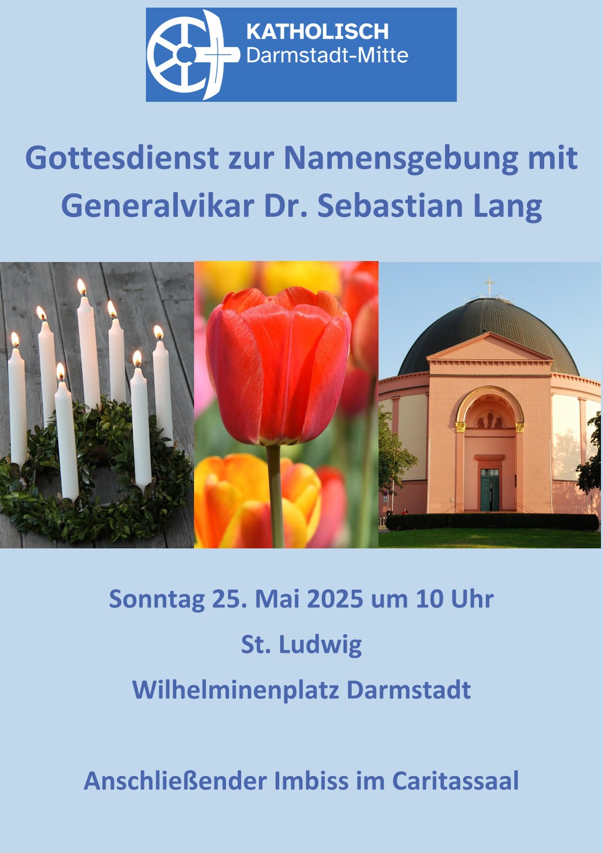 Plakat zum Pastoralraumgottesdienst