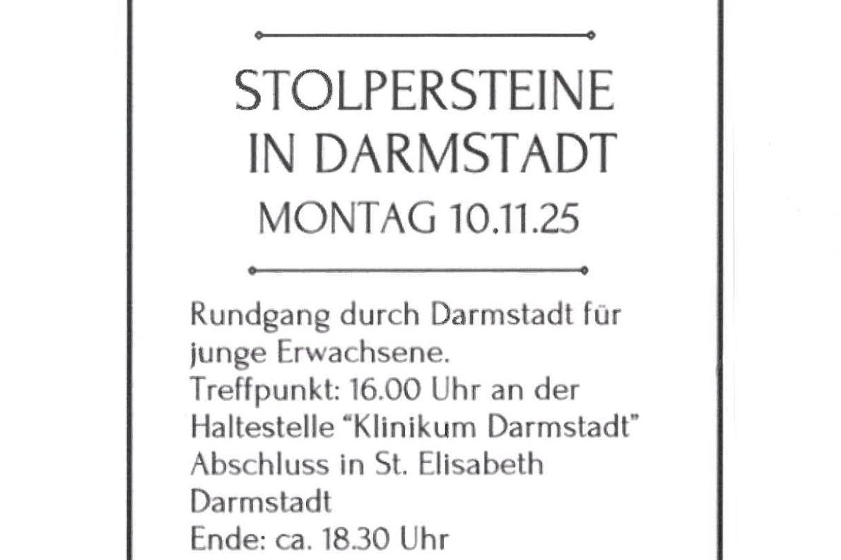 Stolpersteine 10.11.25