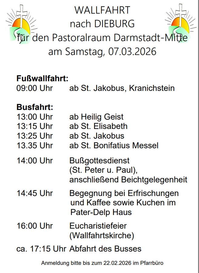 Wallfahrt Dieburg Plakat