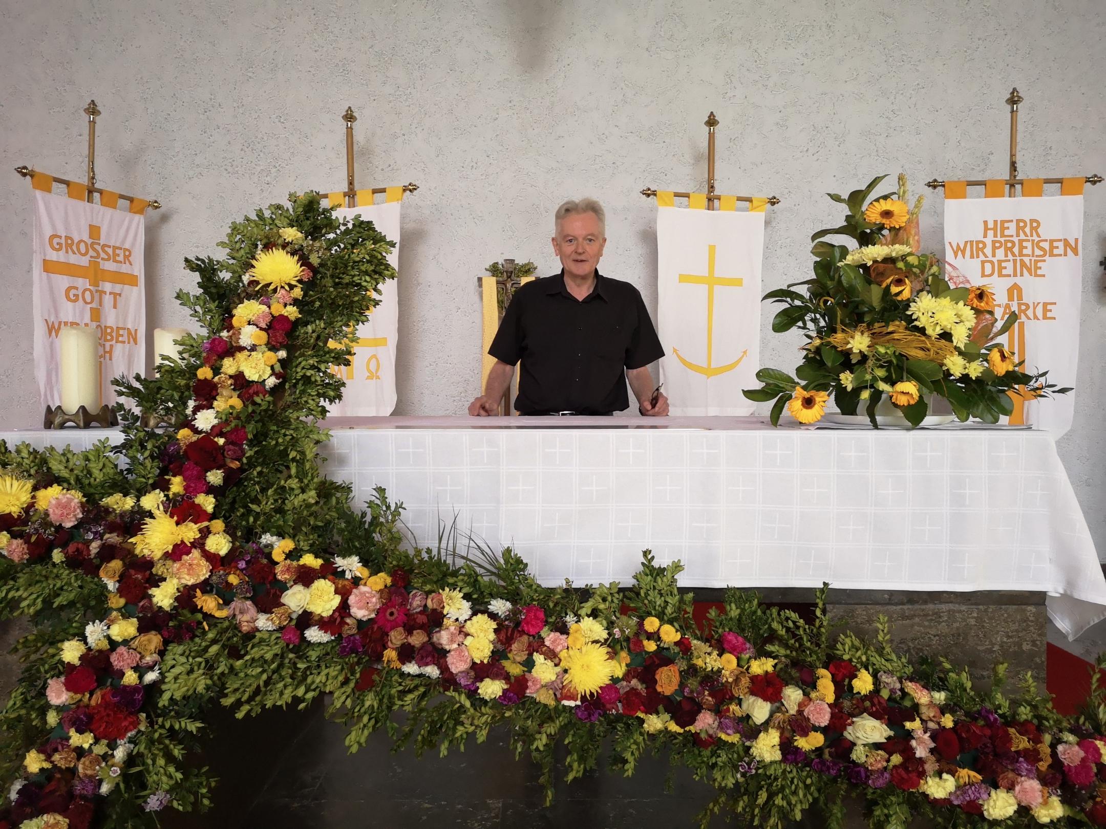 Pfarrer Klein an Ostern 2019 in Weiterstadt
