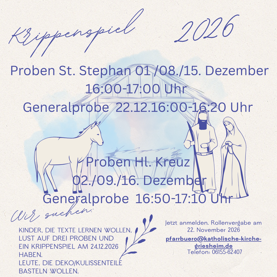 Krippenspieleinladung