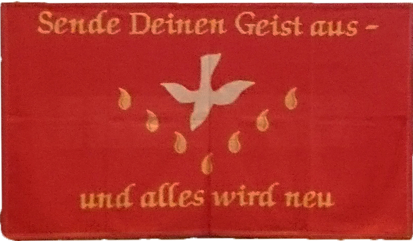 Altardecke Pfingsten von Resi Rank