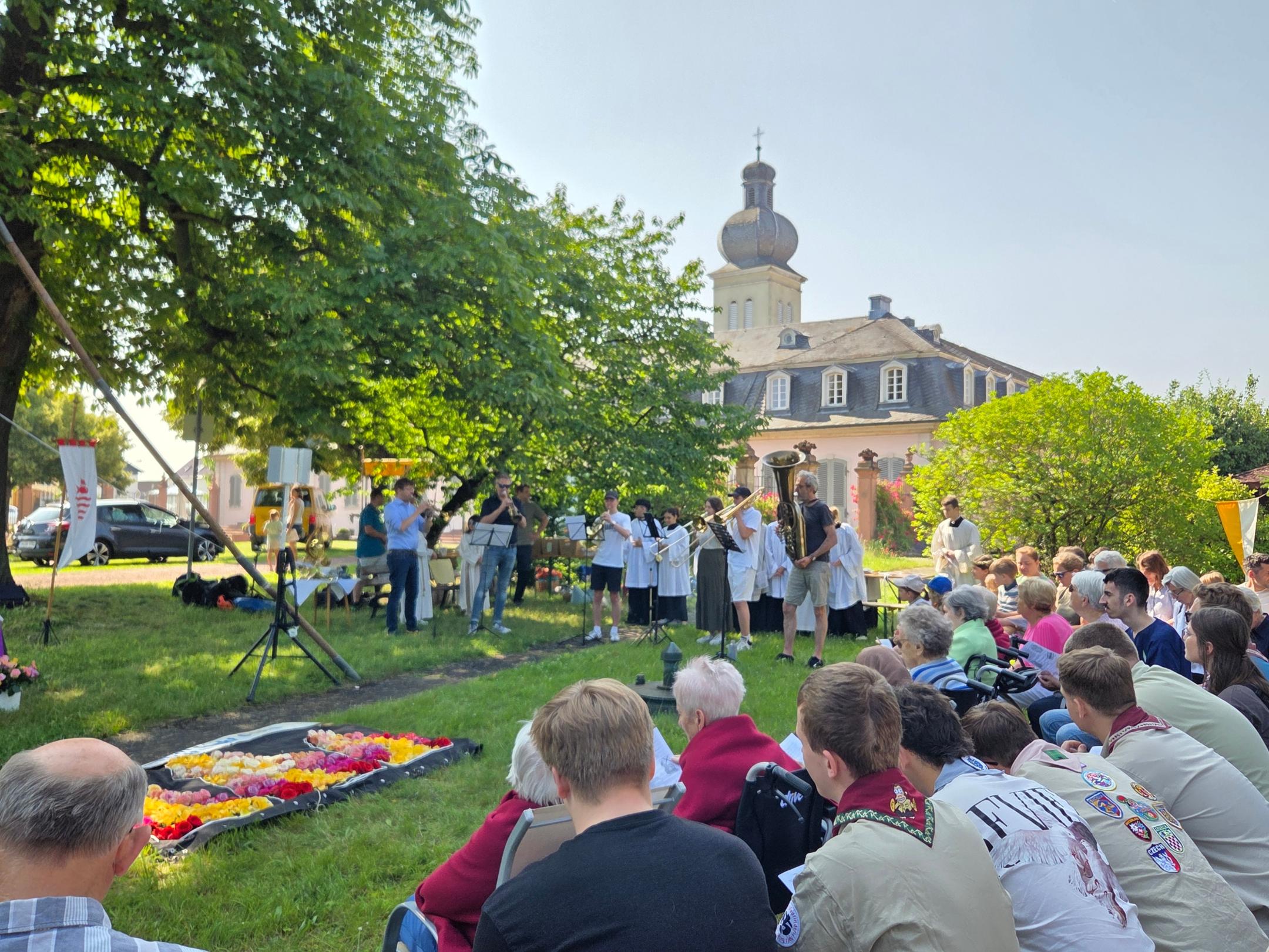 WST Fronleichnam 2025 Bläsergruppe der SG Weiterstadt