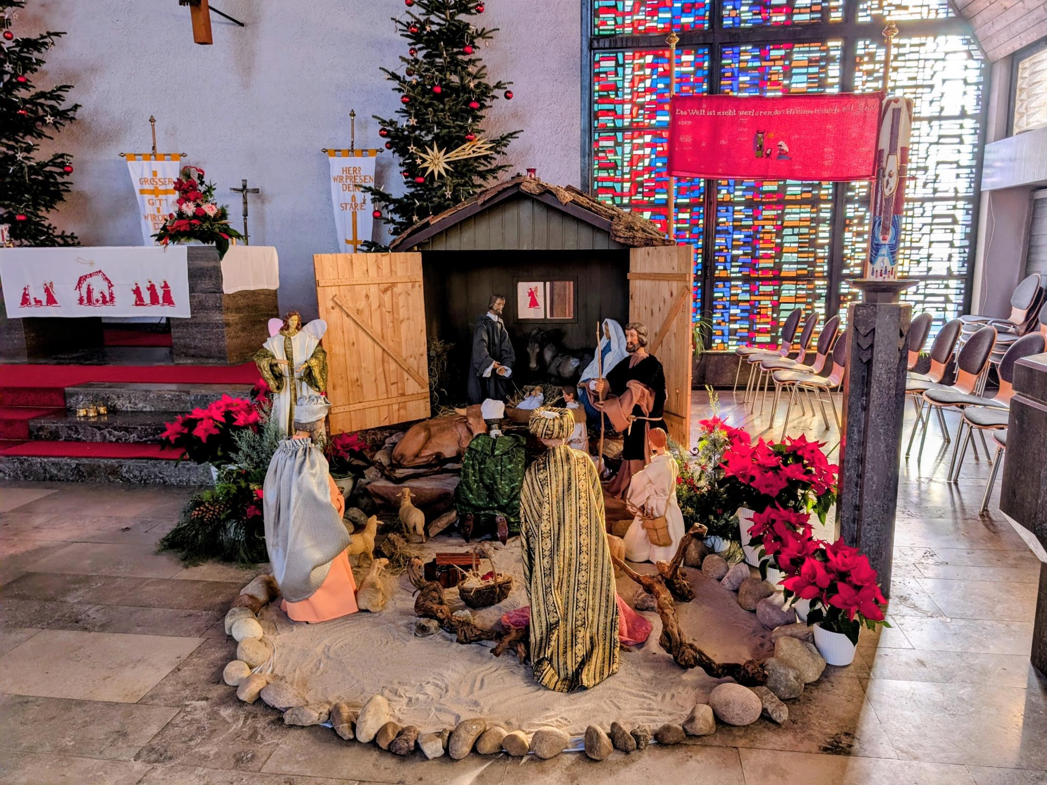 Krippe in Weiterstadt an Dreikönig