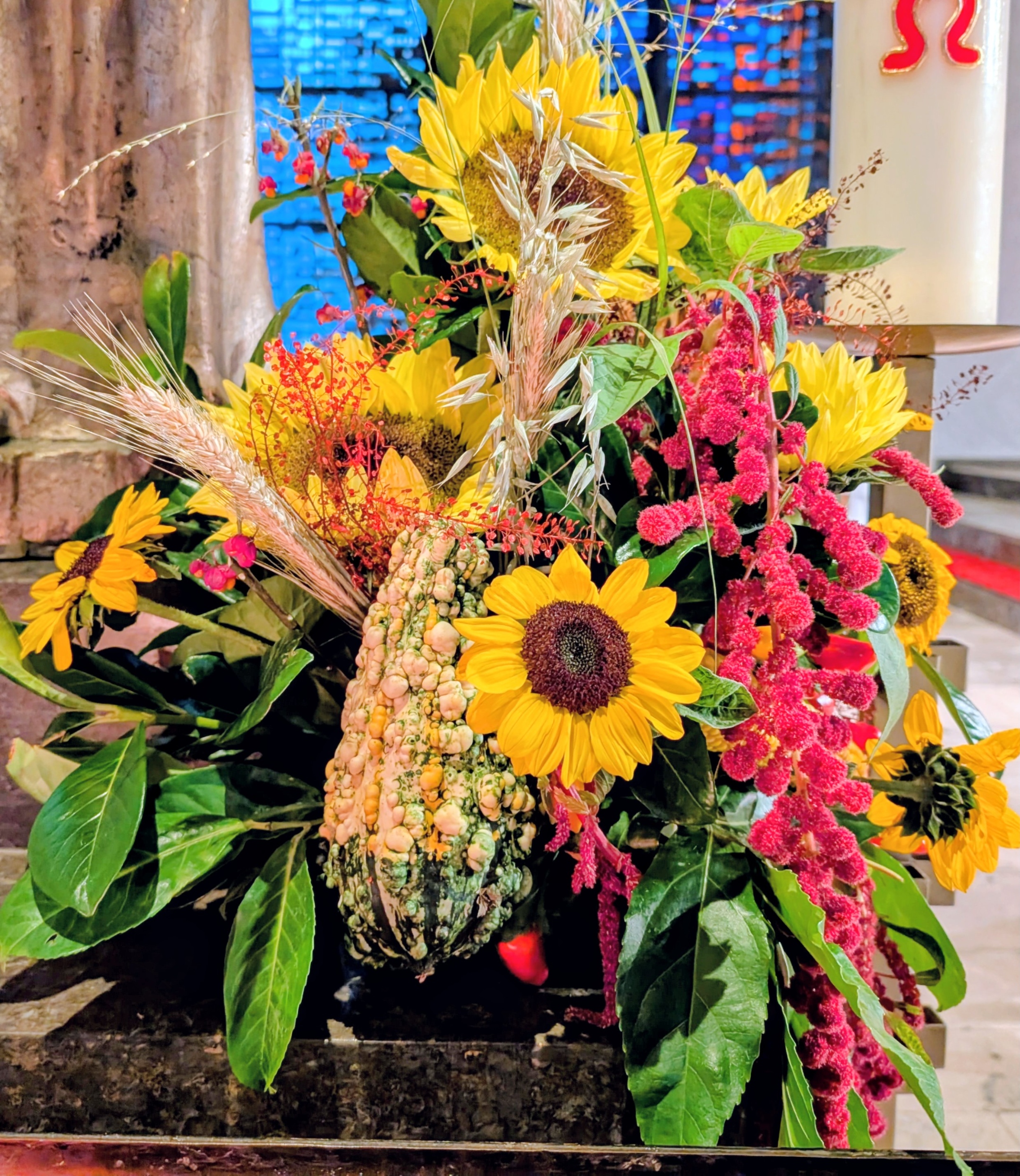 Blumengesteck Erntedank 2025
