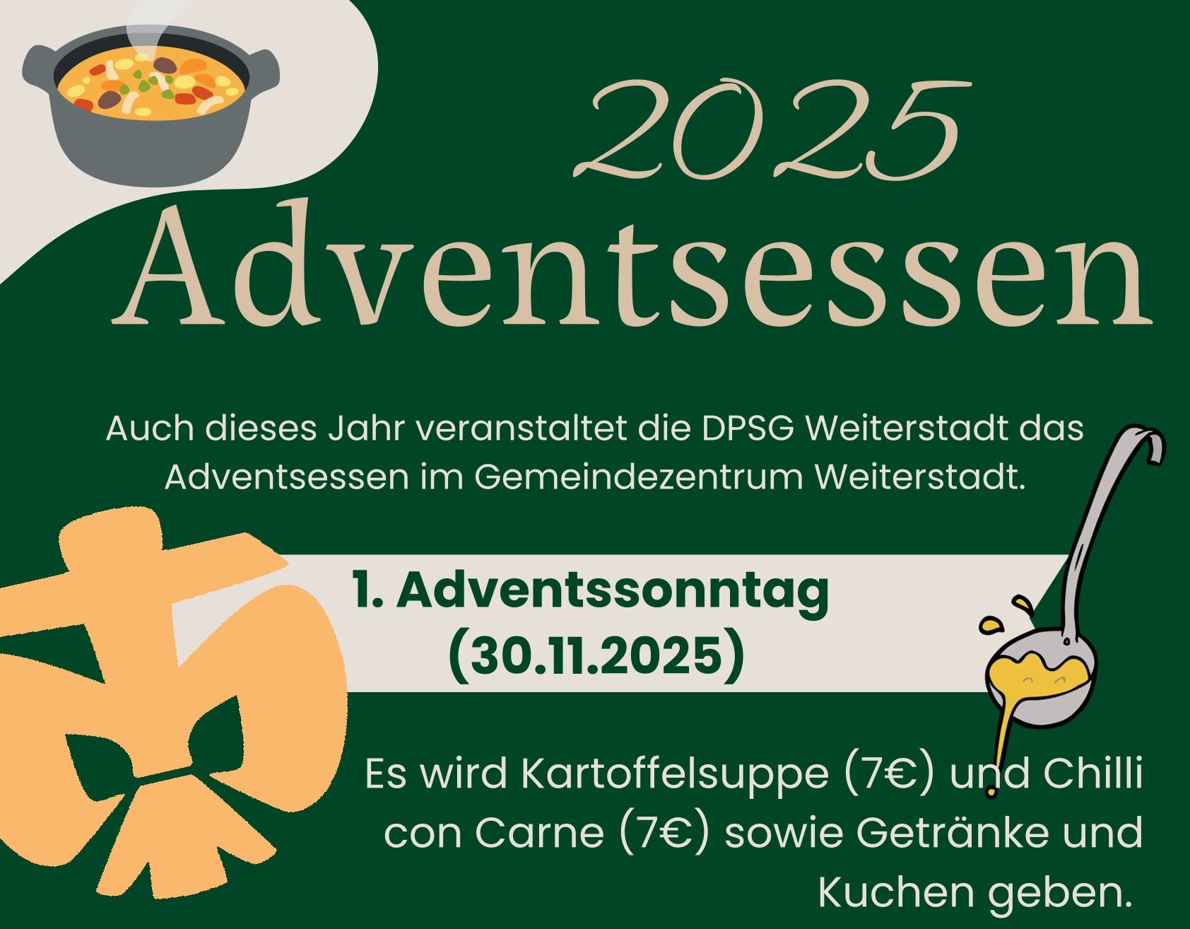Flyer Adventsessen 2025