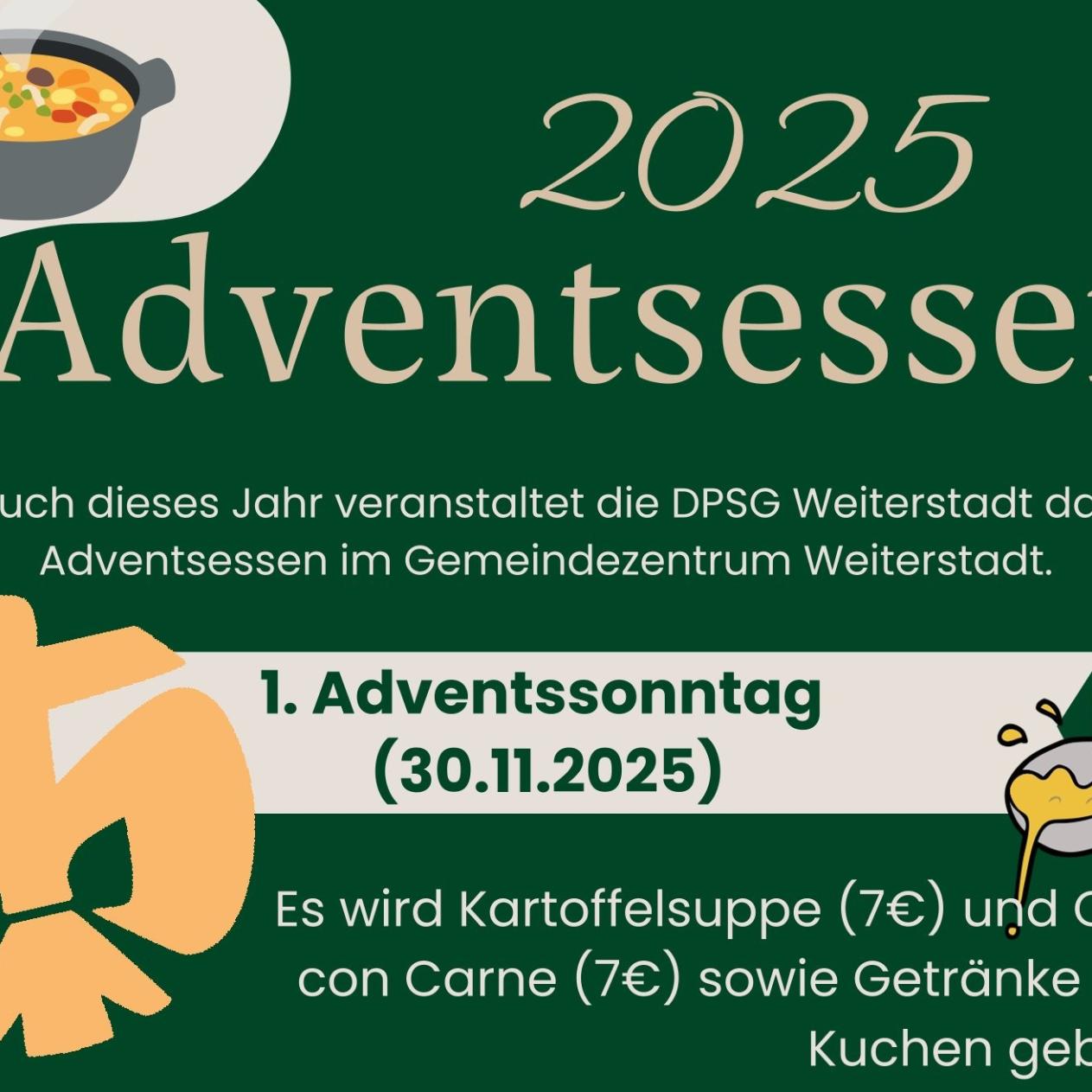 Flyer Adventsessen 2025