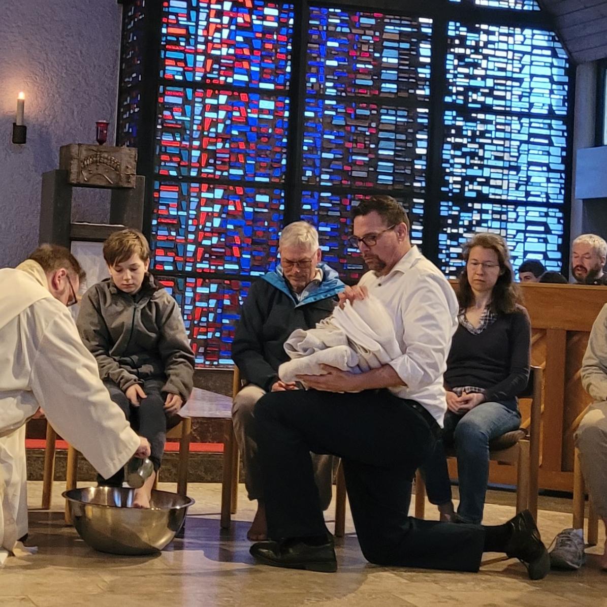 Fußwaschung am Gründonnerstag 2026 in Weiterstadt