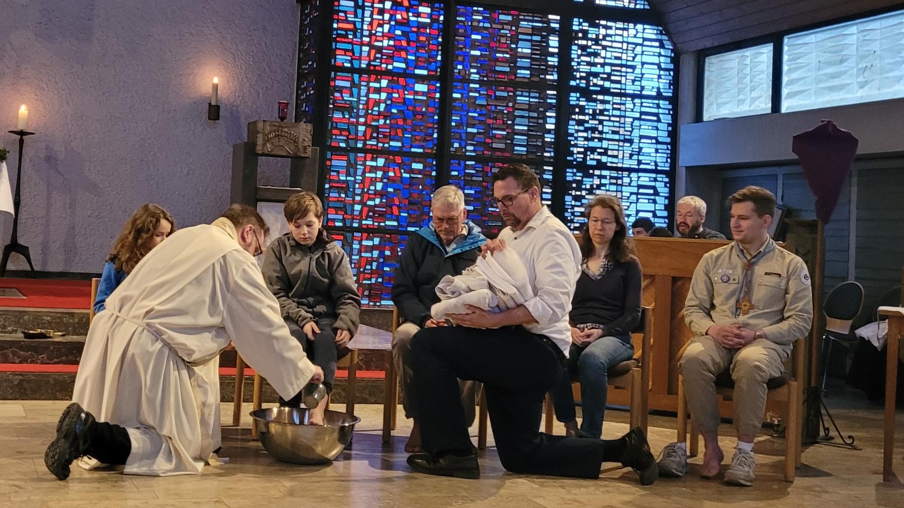 Fußwaschung am Gründonnerstag 2026 in Weiterstadt