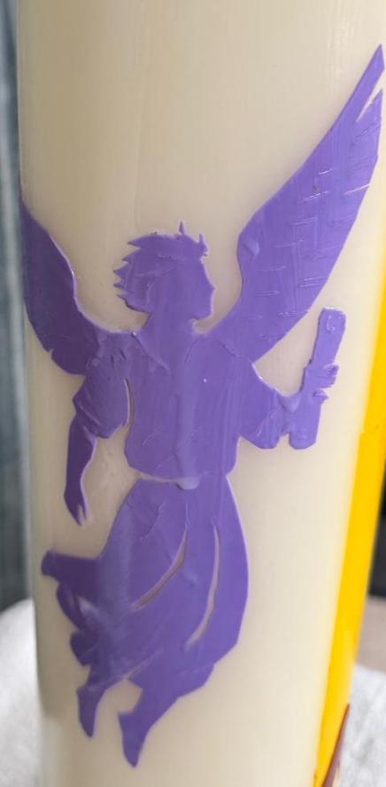 Osterkerze 2026 Weiterstadt - Erzengel Gabriel