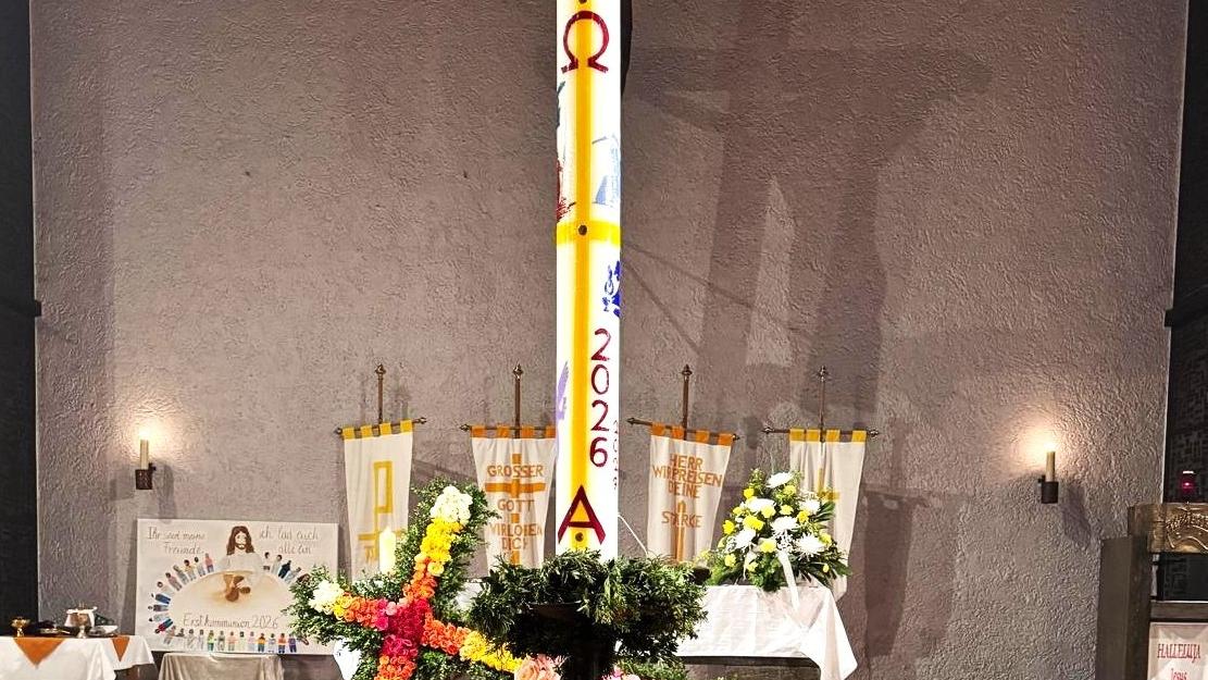 Osterkerze Weiterstadt 2026 in der Osternacht