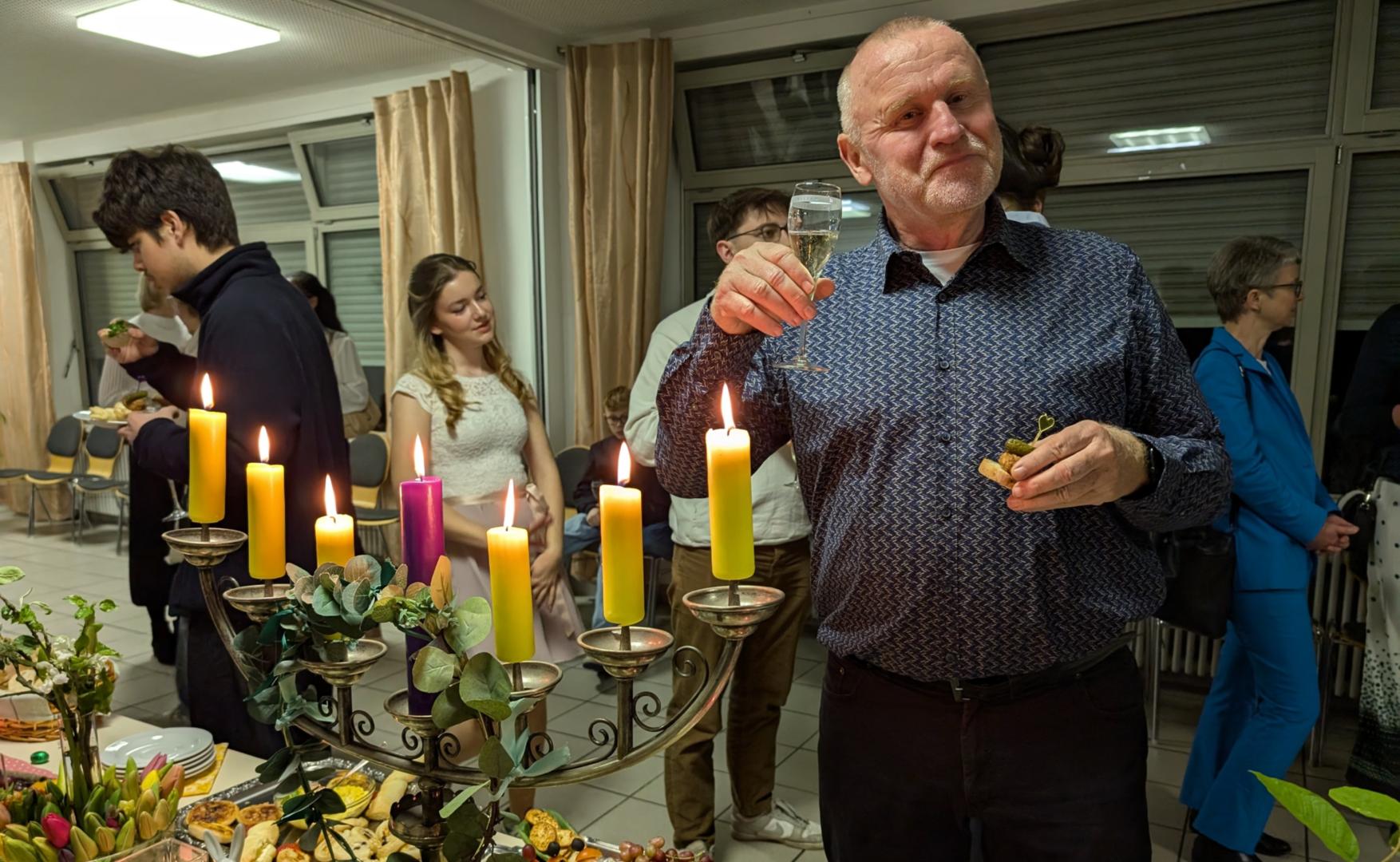 Empfang nach der Osternachtsfeier 2025 in Weiterstadt