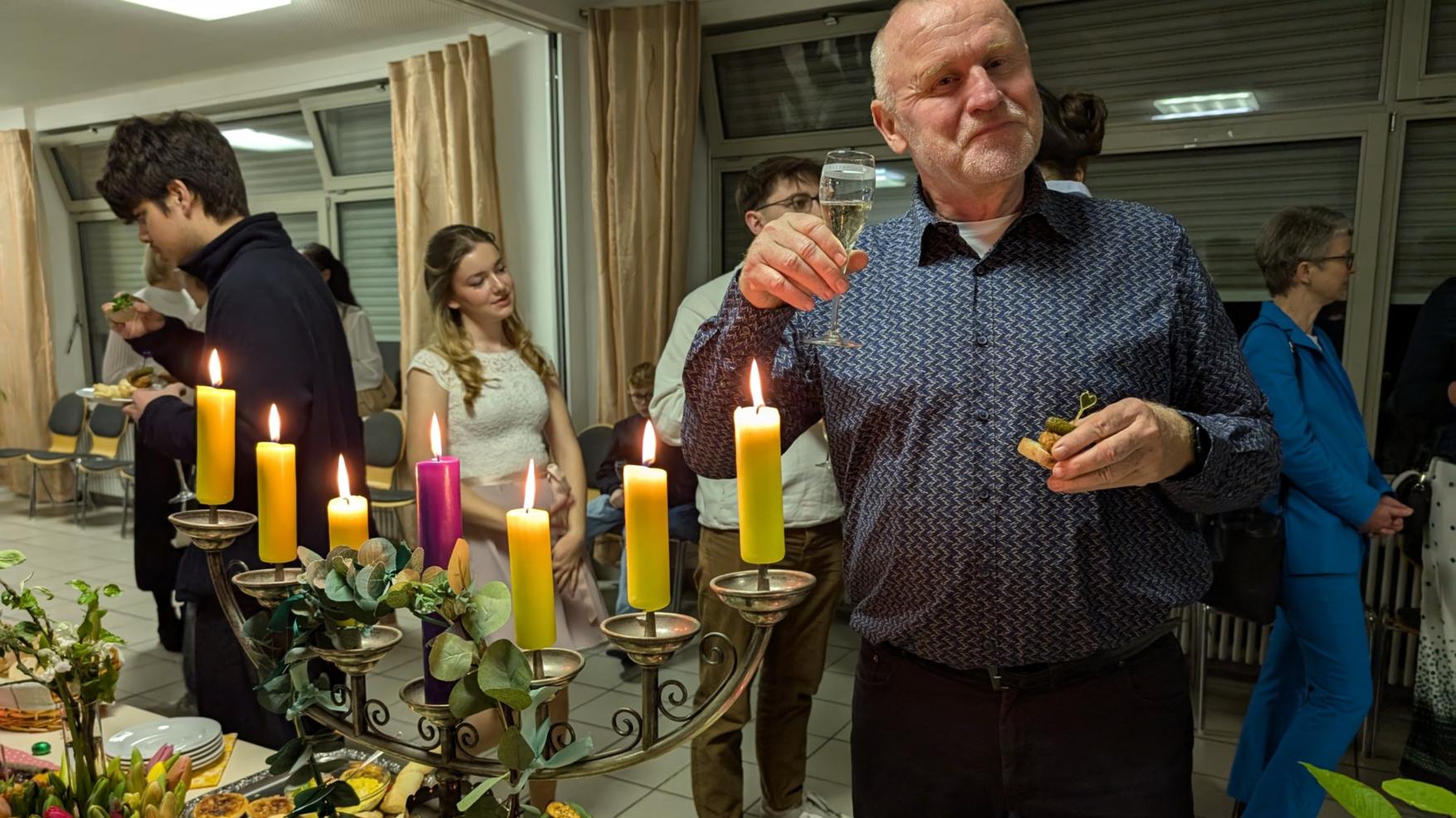 Empfang nach der Osternachtsfeier 2025 in Weiterstadt