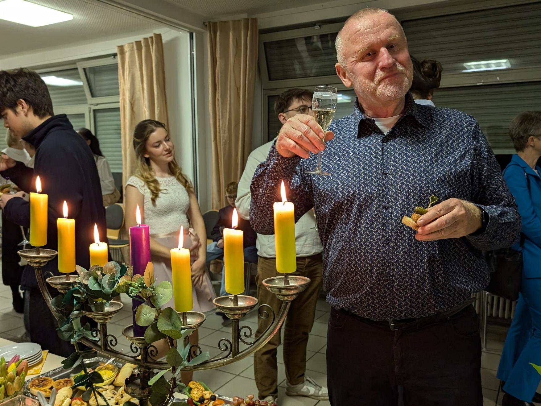 Empfang nach der Osternachtsfeier 2025 in Weiterstadt