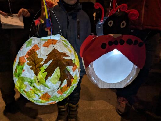 Kreative Laternen der Kindergartenkinder zu St. Martin 2025