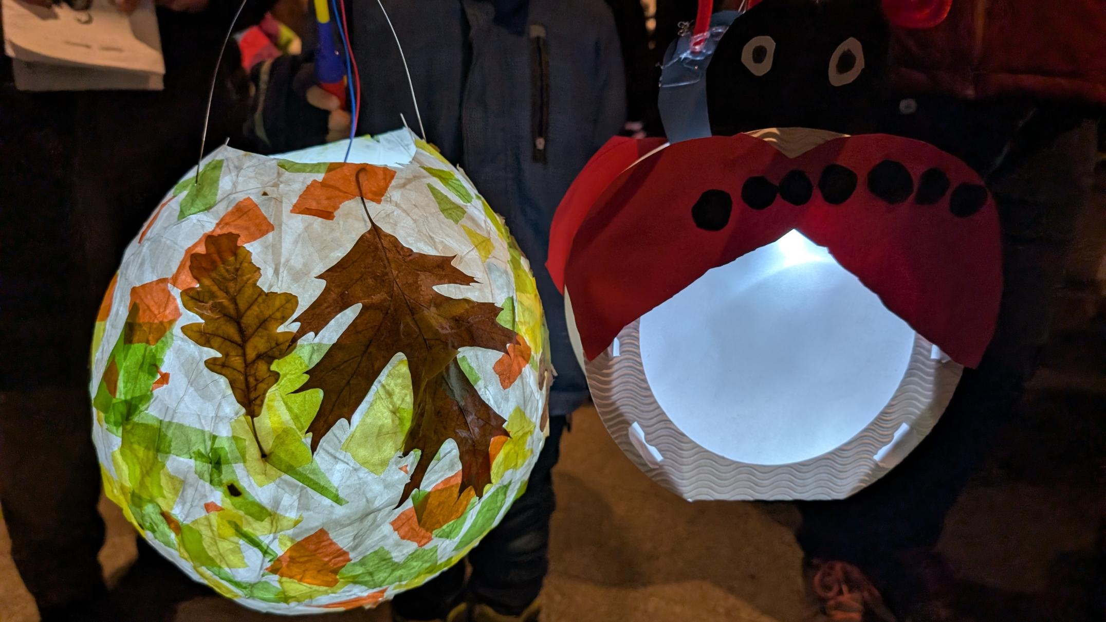 Kreative Laternen der Kindergartenkinder zu St. Martin 2025