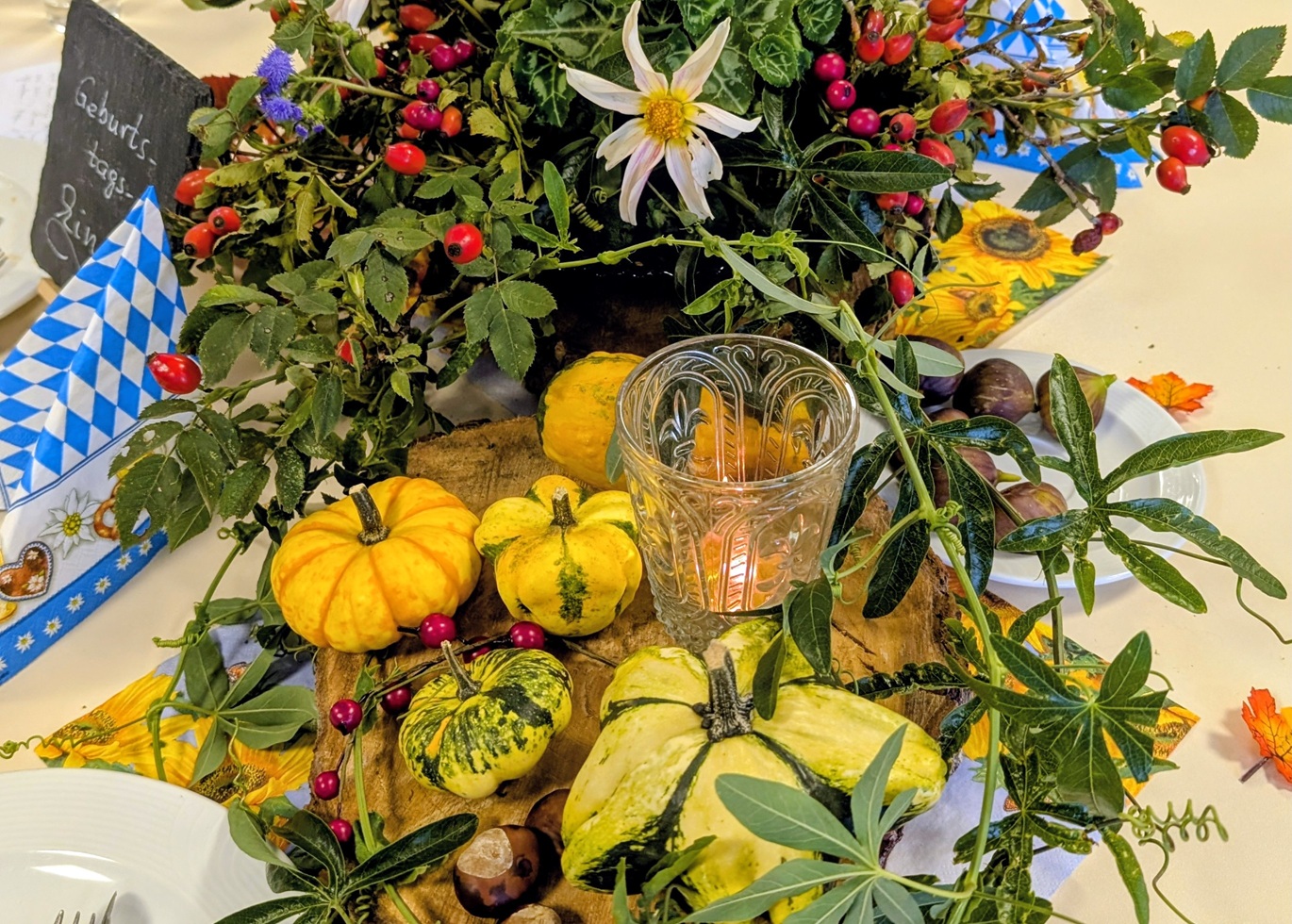 60. Geburtstag Pfarrer Eckstein - Tischschmuck