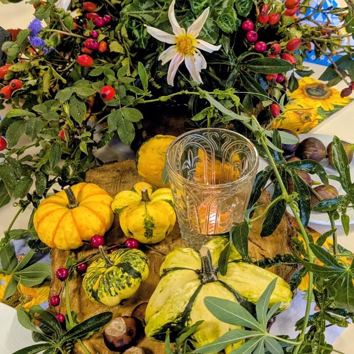 60. Geburtstag Pfarrer Eckstein - Tischschmuck