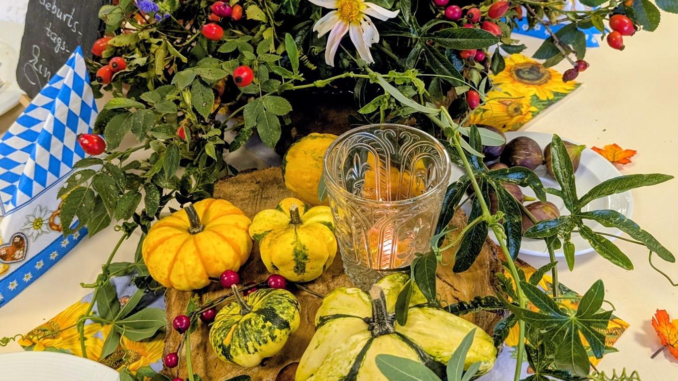 60. Geburtstag Pfarrer Eckstein - Tischschmuck