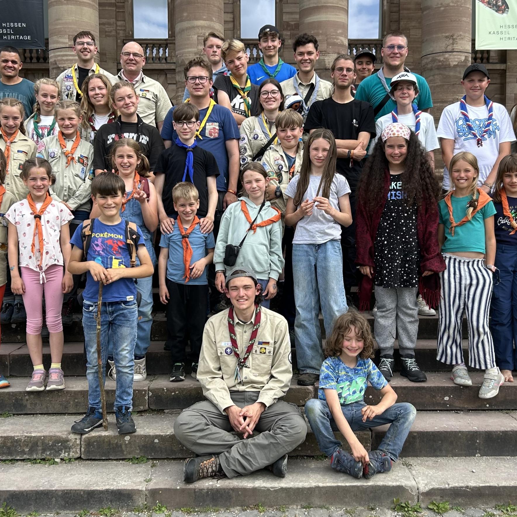 Diözesanlager Pfadis 2025 Gruppenfoto