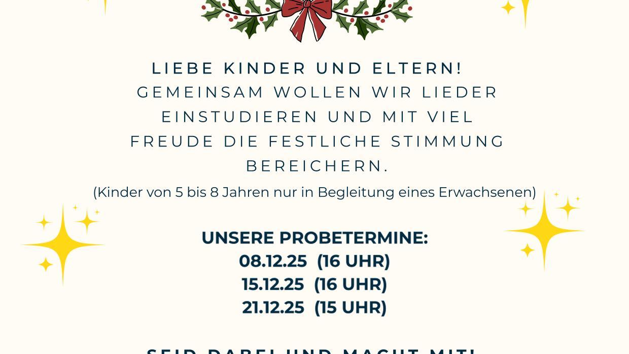 Flyer Familienprojektchor 2025