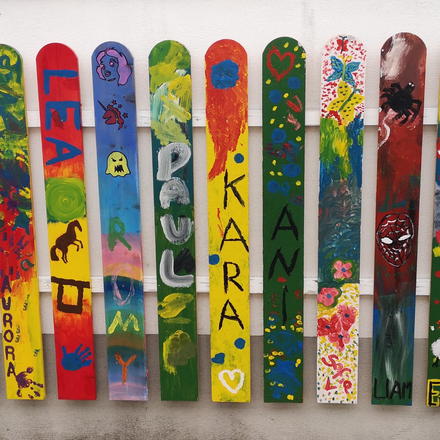 Kindergarten: Zaun der Schulkinder