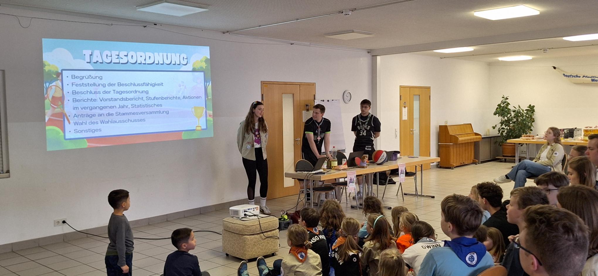 Stammesversammlung der Pfadfinder im März 2026