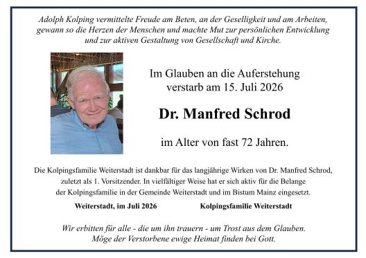 WST_Traueranzeige Manfred Schrod