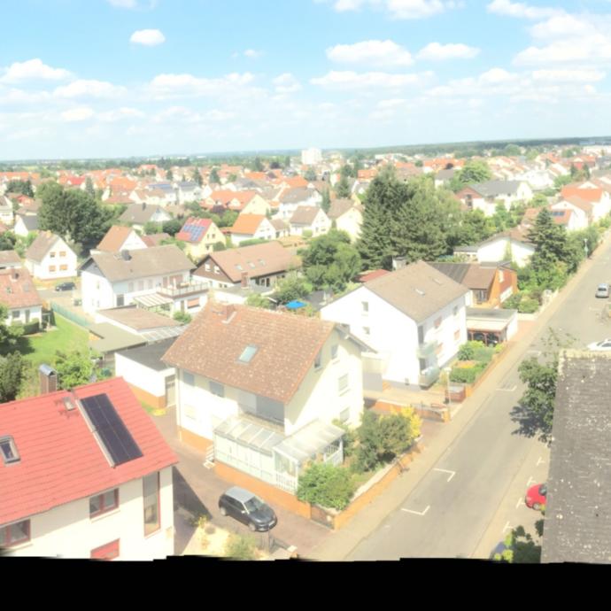 Blick vom Kirchturm auf Weiterstadt