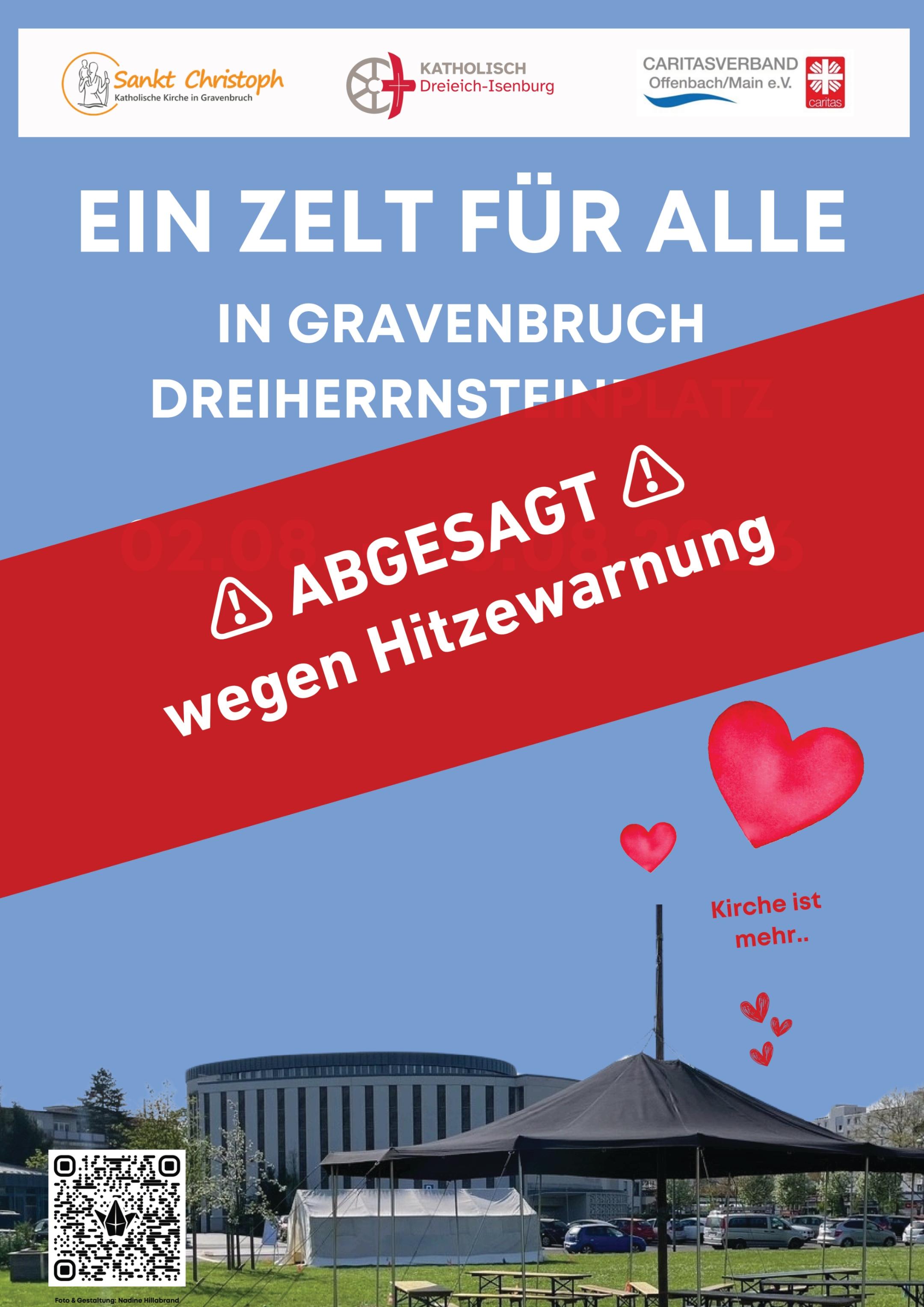 Absage  Ein Zelt für alle