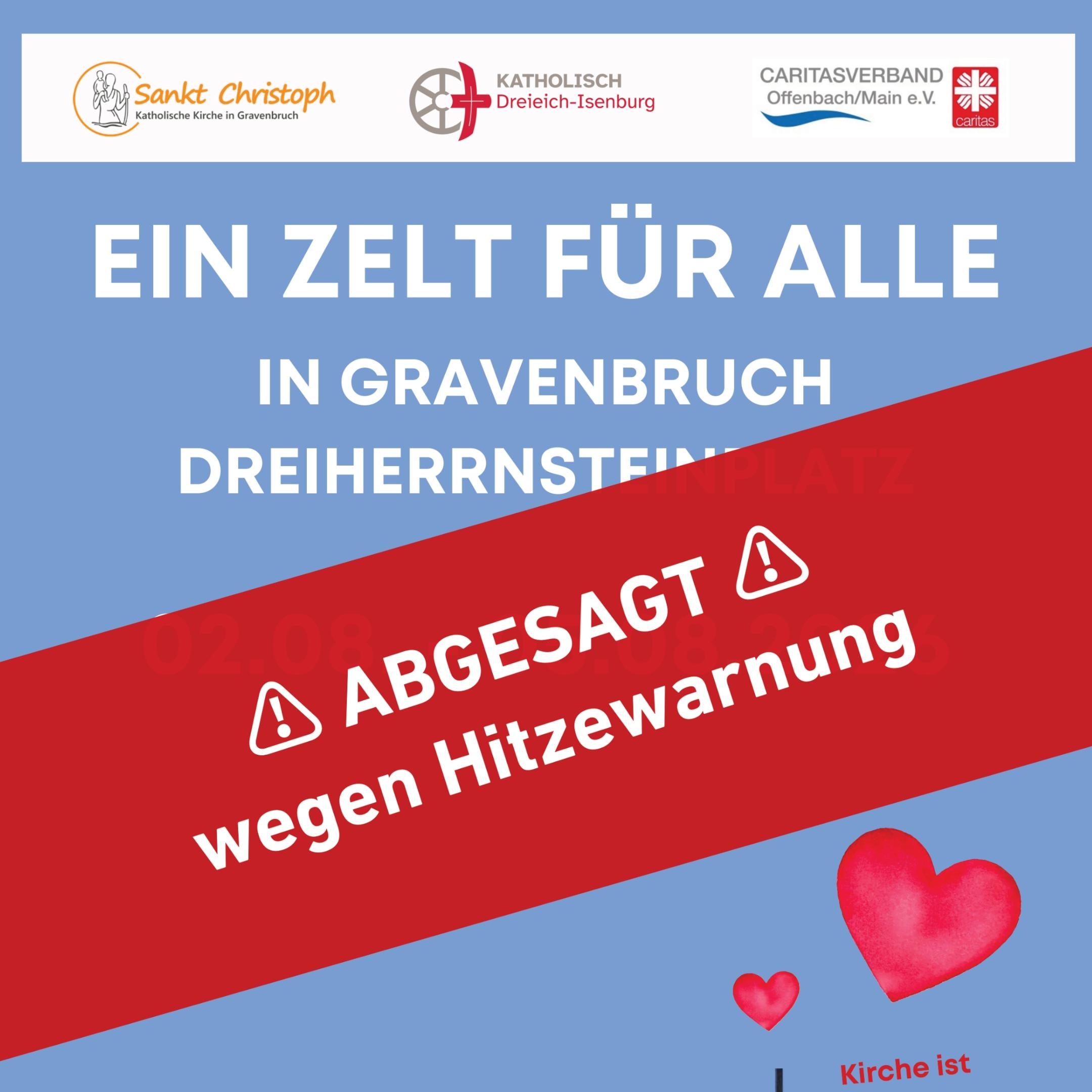 Absage Ein Zelt für alle
