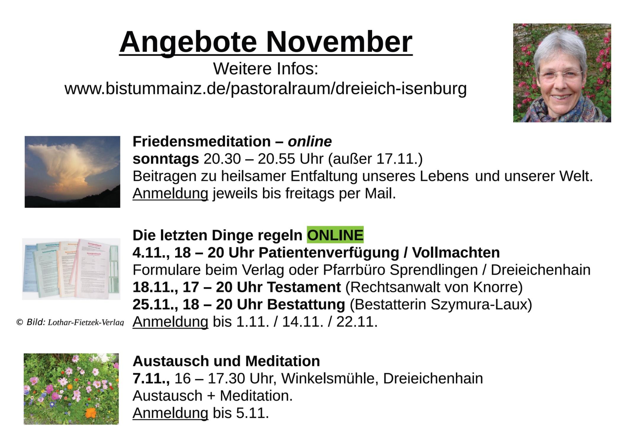 Angebote Frau Pfau November 2024