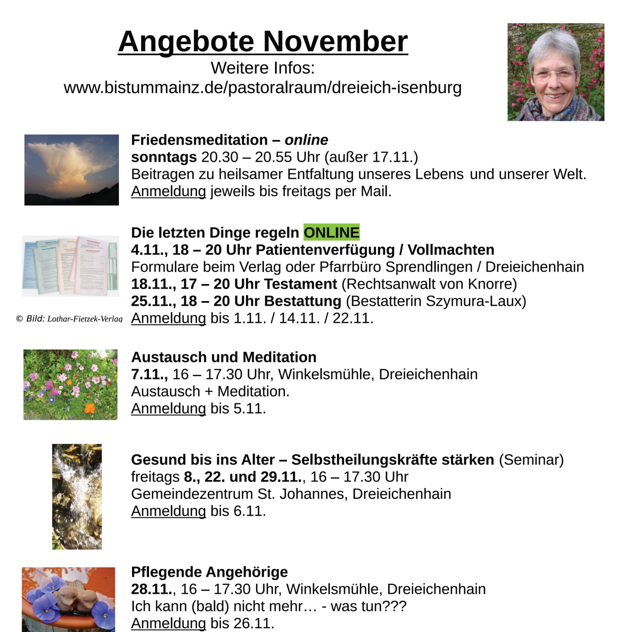 Angebote Frau Pfau November 2024