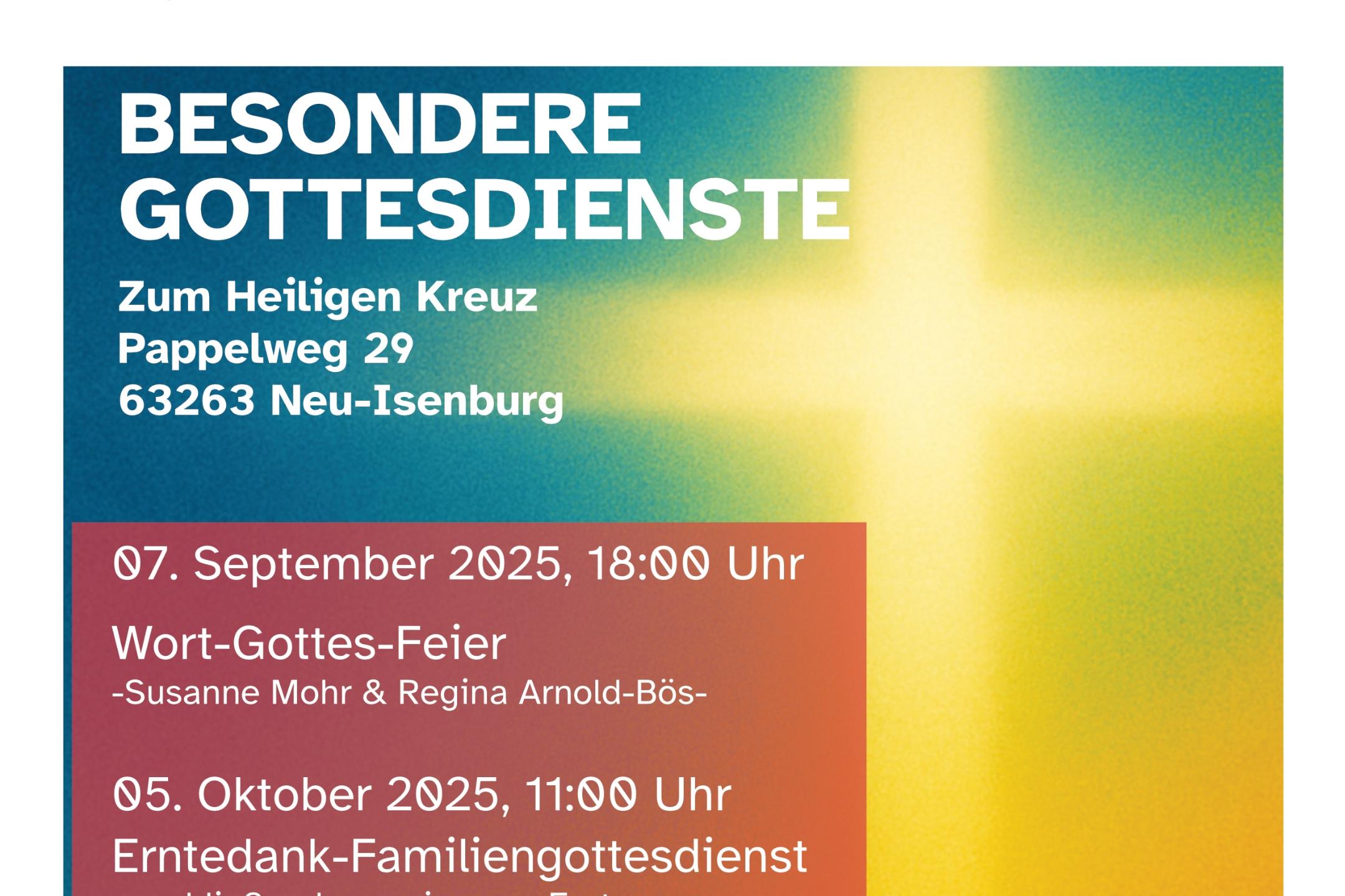 Besondere Gottesdienste 2025