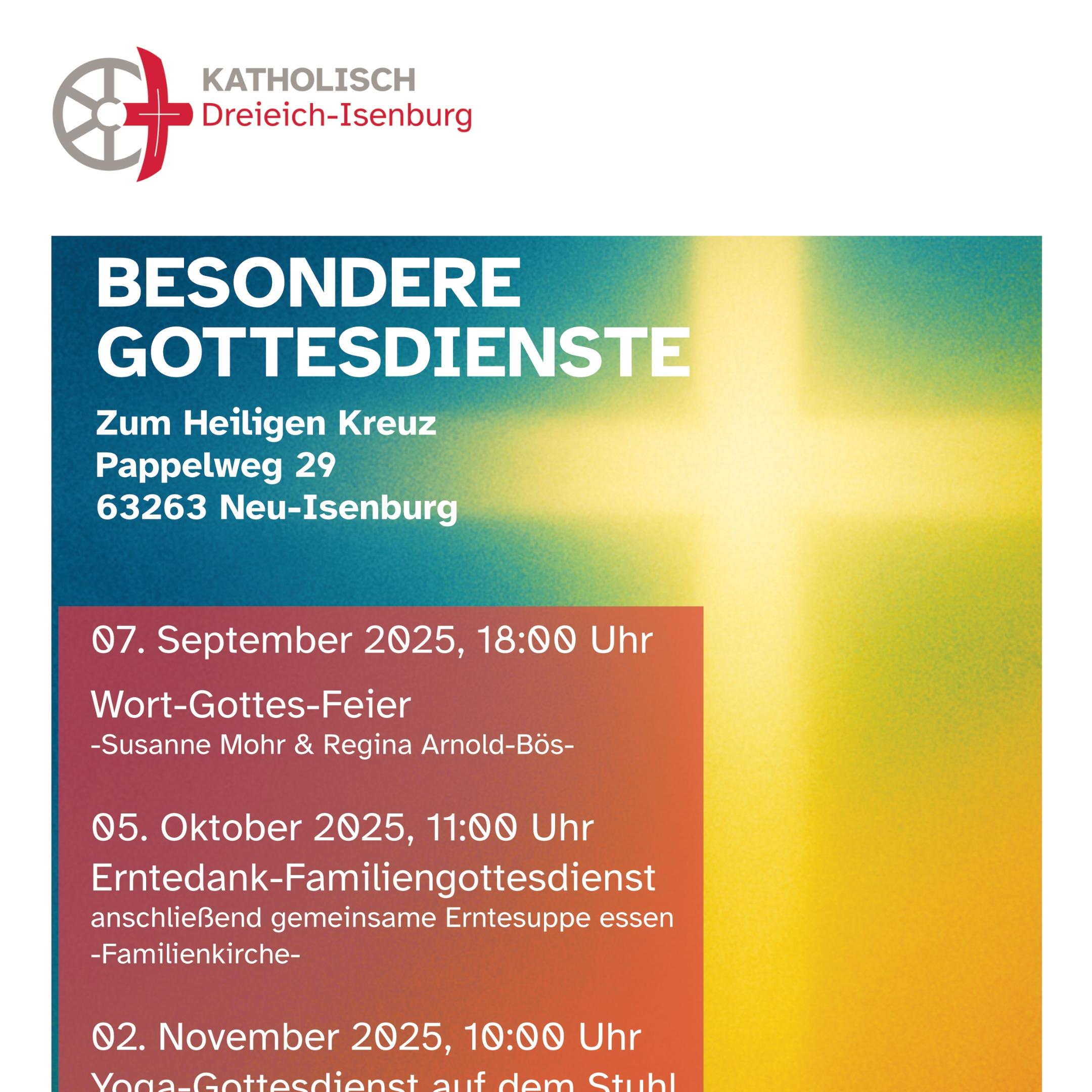 Besondere Gottesdienste 2025