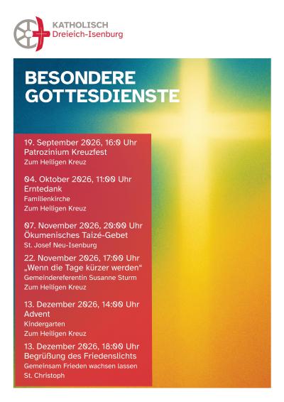 Besondere Gottesdienste 2026 II 2