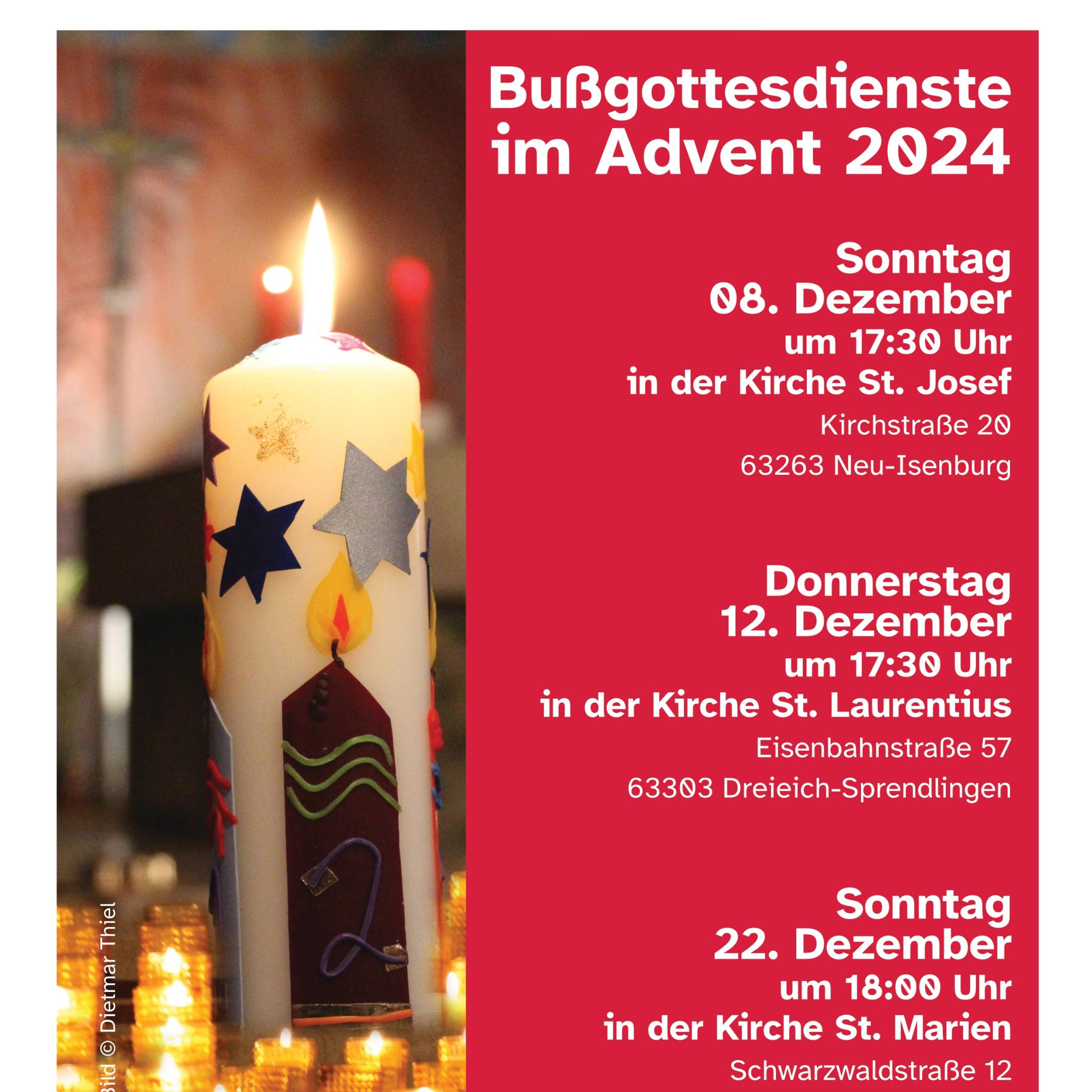 Bußgottesdienste im Advent 2024