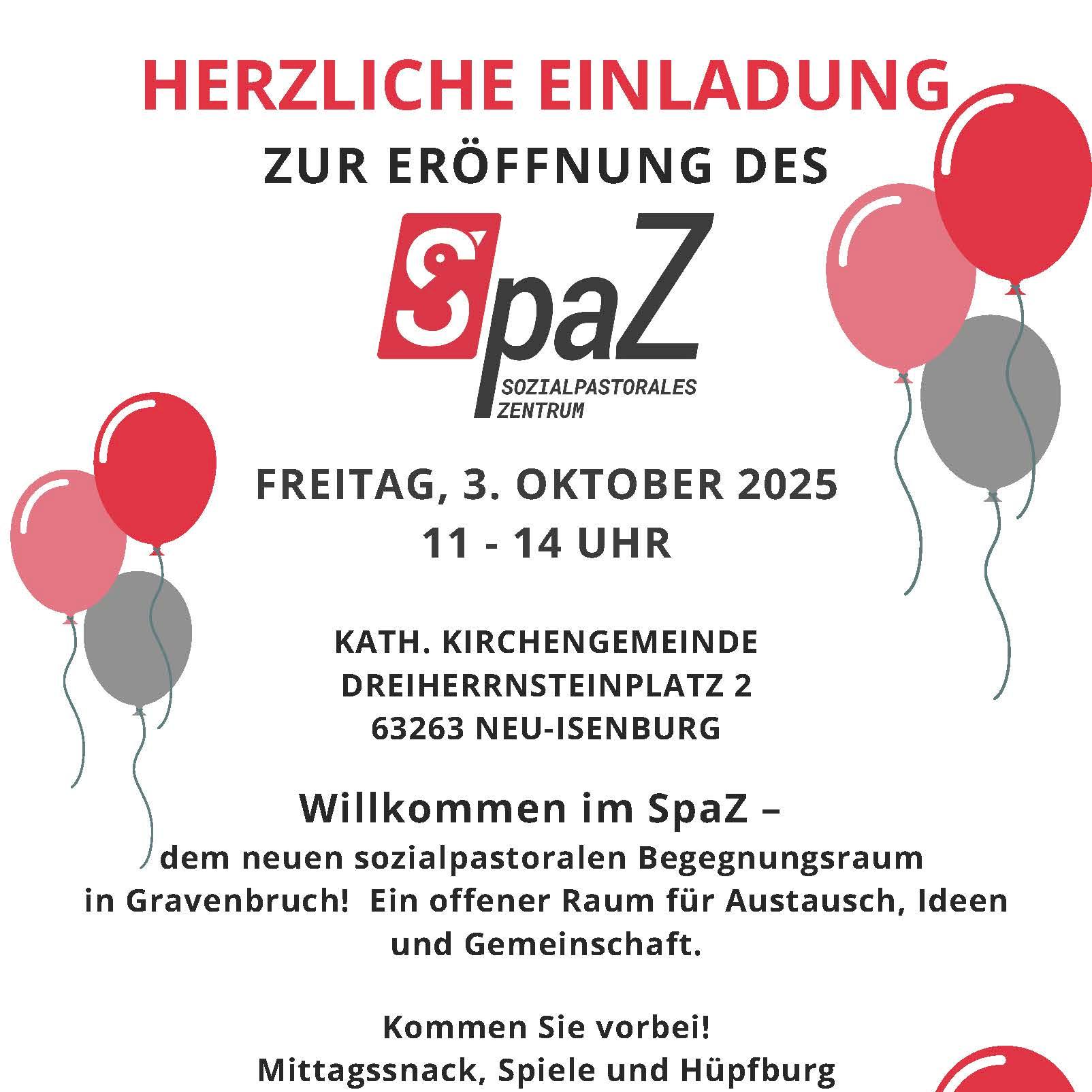Eröffnung SpaZ Plakat 2