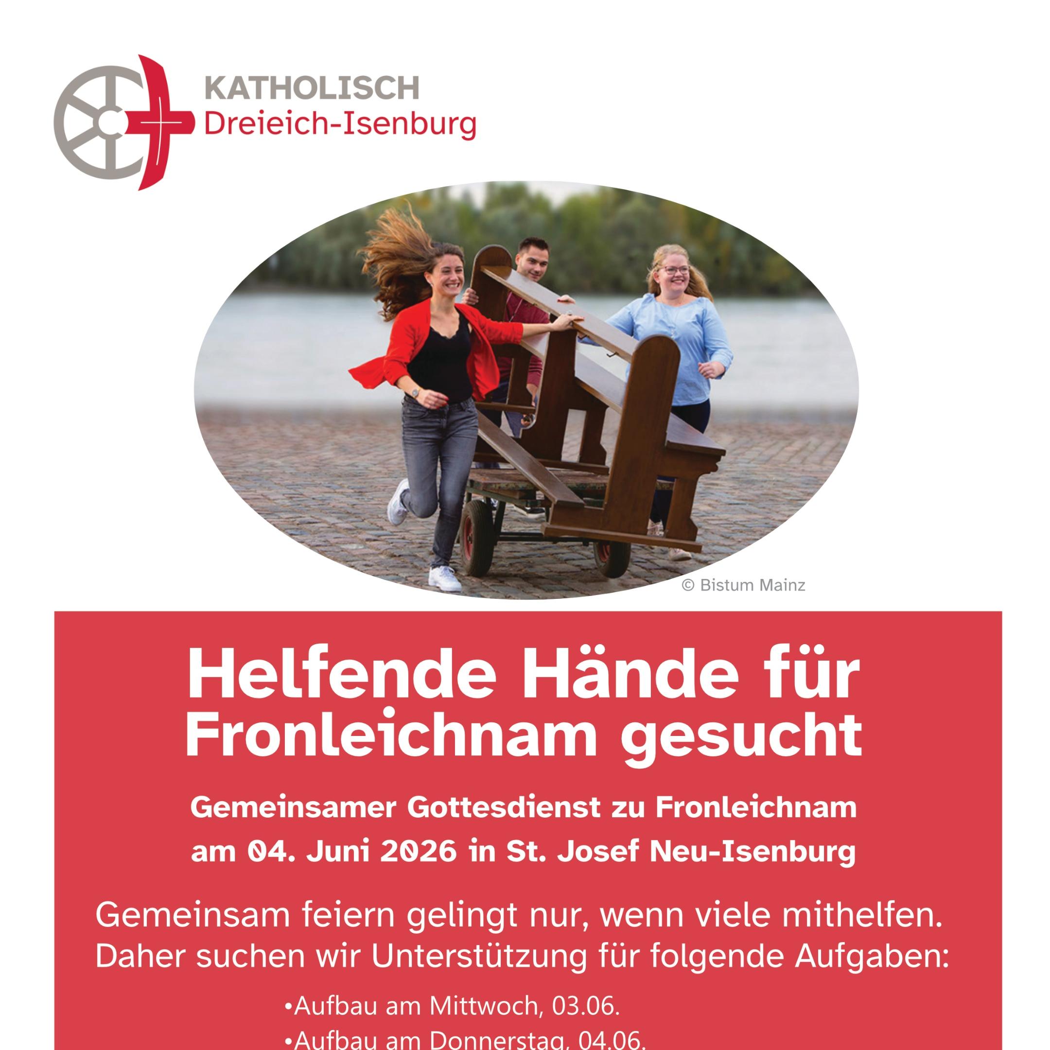 Helferaufruf Fronleichnam 2026