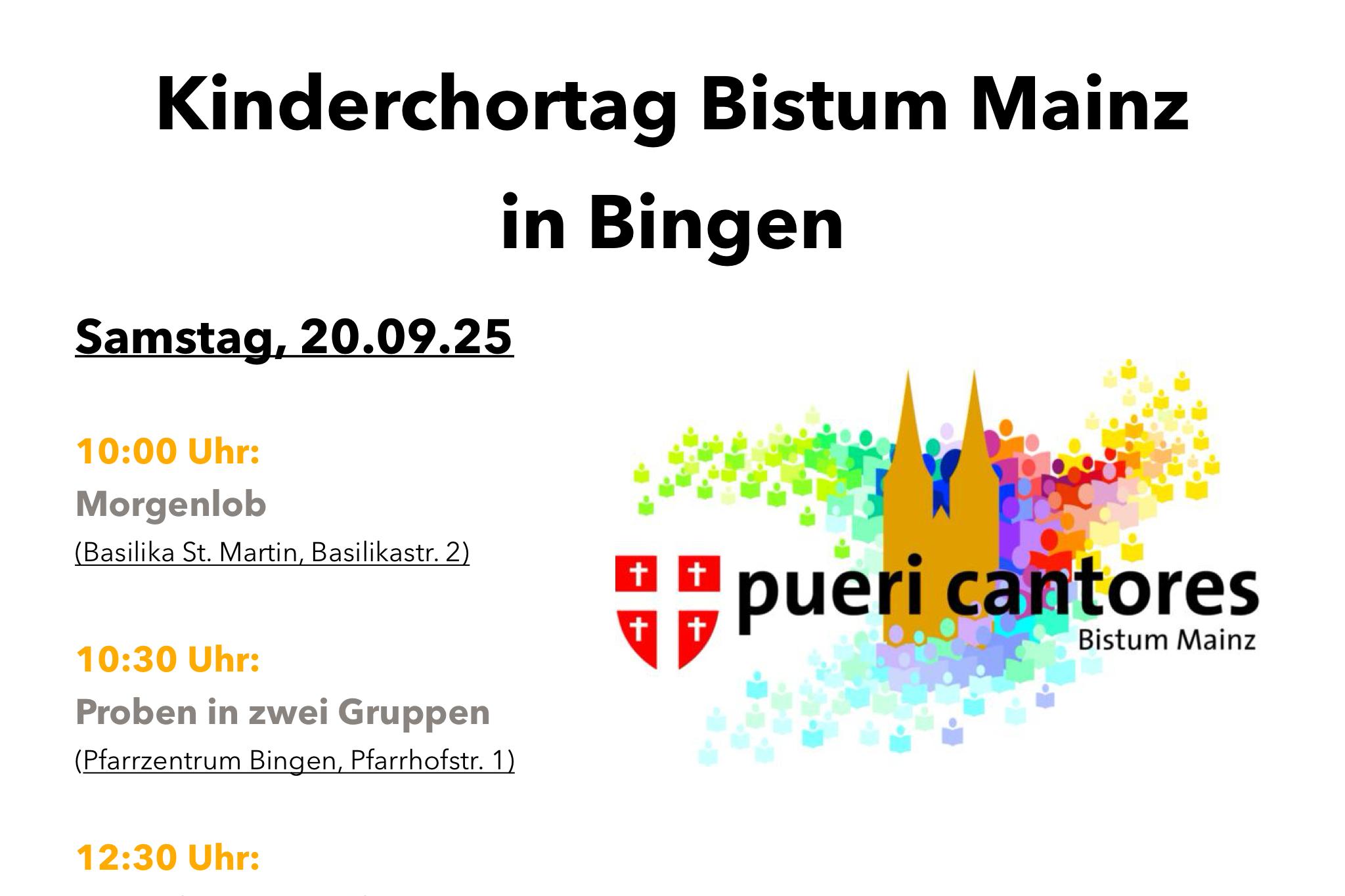 Kinderchortag des Bistums Mainz in Bingen