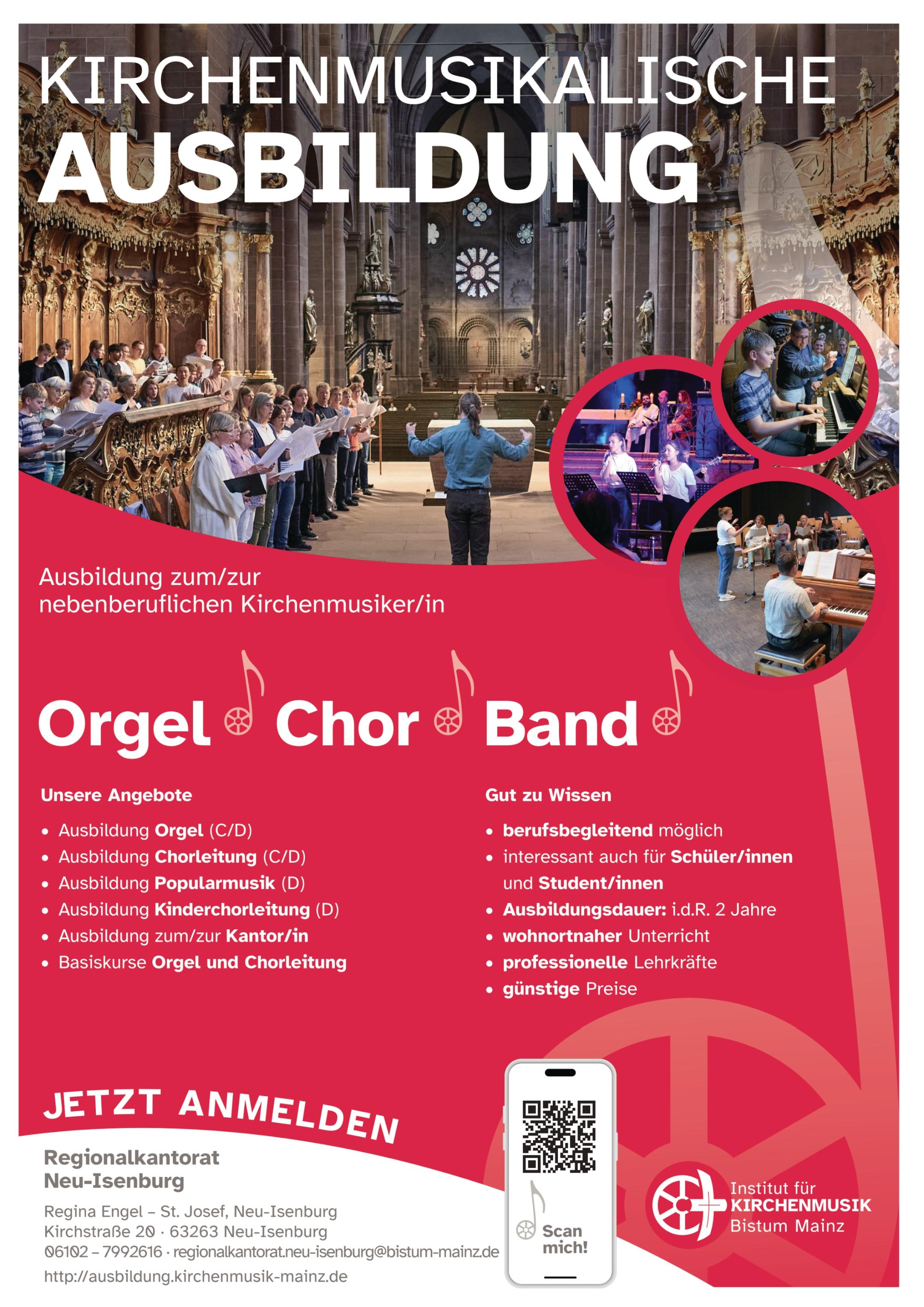 Kirchenmusikalische Ausbildung 2026