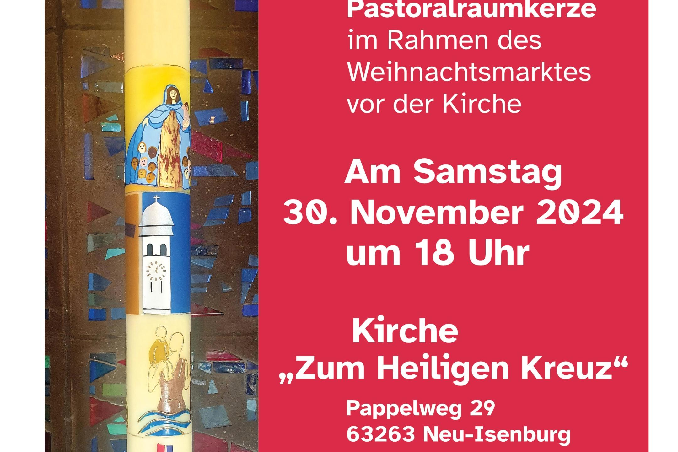 Pastoralraumkerze Übergabe