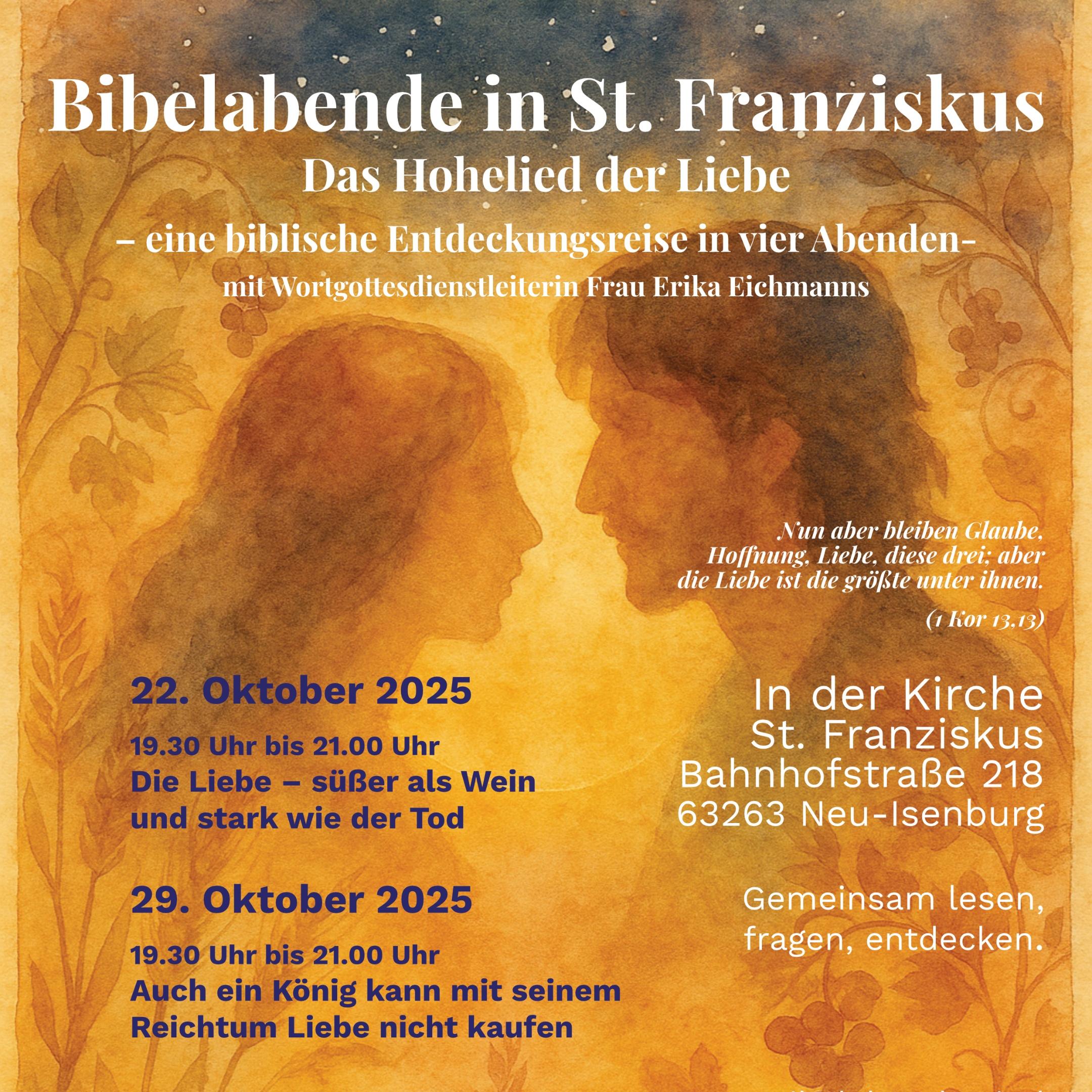 Plakat Bibel Lied der Liebe 2025 II