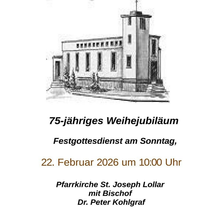 75 Jahre St. Josef-Kirche Lollar (c) V. Rink-Schieferstein 75 Jahre St. Josef-Kirche Lollar