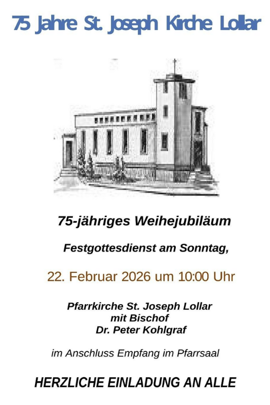 75 Jahre St. Josef-Kirche Lollar